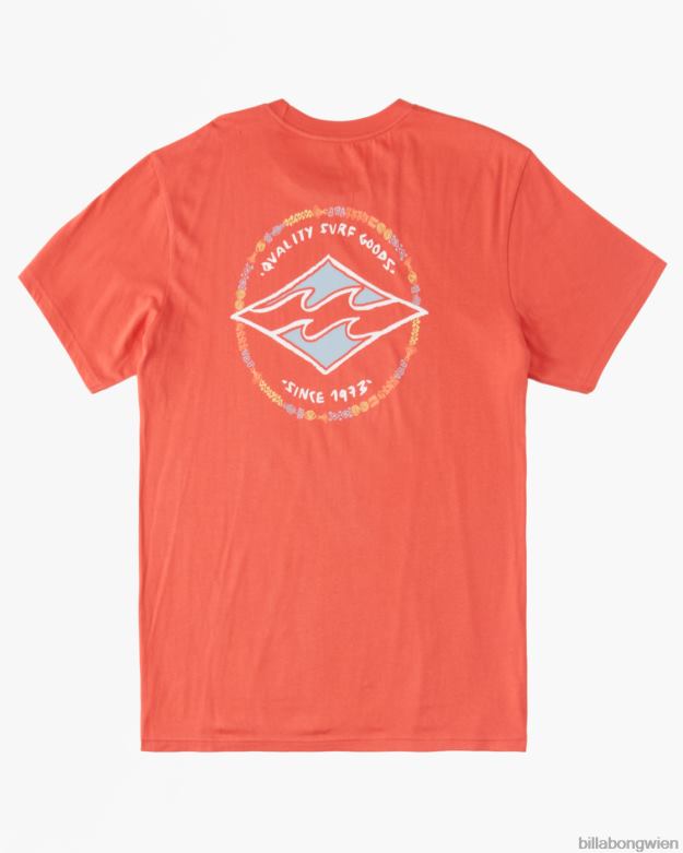 Billabong Clothing 00V681037 | Billabong (2-7) Rotor-Diamant-T-Shirt dunkle Koralle Jungs