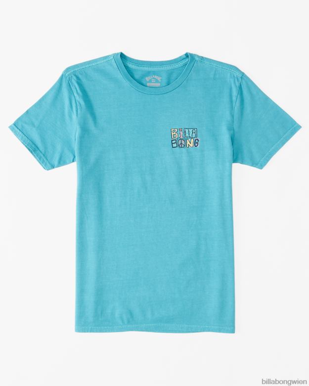Billabong Clothing 00V681097 | Billabong T-Shirt mit Aufschrift dunkle Minze Jungs
