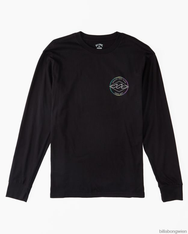 Billabong Clothing 00V681099 | Billabong Rotor Diamond Langarm-T-Shirt Schwarz Jungs
