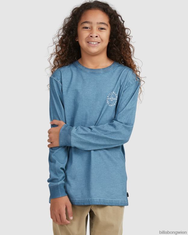 Billabong Clothing 00V681102 | Billabong Big Wave Dan Langarm-T-Shirt rauchblau Jungs