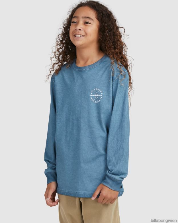 Billabong Clothing 00V681102 | Billabong Big Wave Dan Langarm-T-Shirt rauchblau Jungs