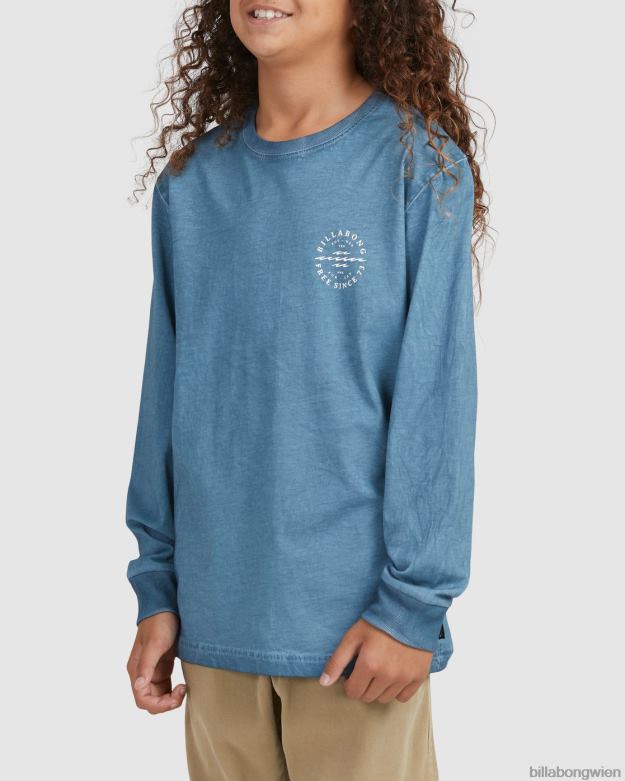 Billabong Clothing 00V681102 | Billabong Big Wave Dan Langarm-T-Shirt rauchblau Jungs