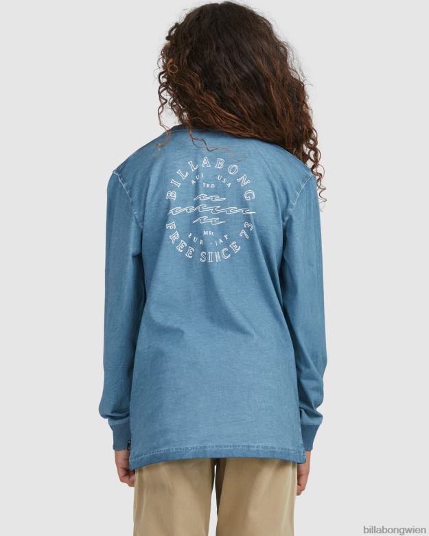 Billabong Clothing 00V681102 | Billabong Big Wave Dan Langarm-T-Shirt rauchblau Jungs