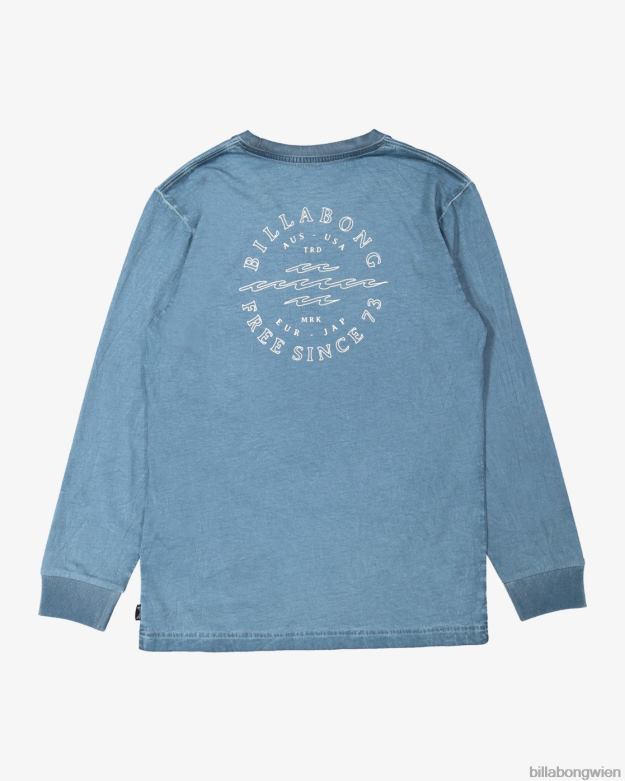 Billabong Clothing 00V681102 | Billabong Big Wave Dan Langarm-T-Shirt rauchblau Jungs