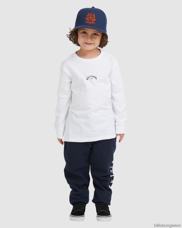 Billabong Clothing 00V681120 | Billabong (2-7) Groms Core Arch Langarm-T-Shirt Weiß Jungs
