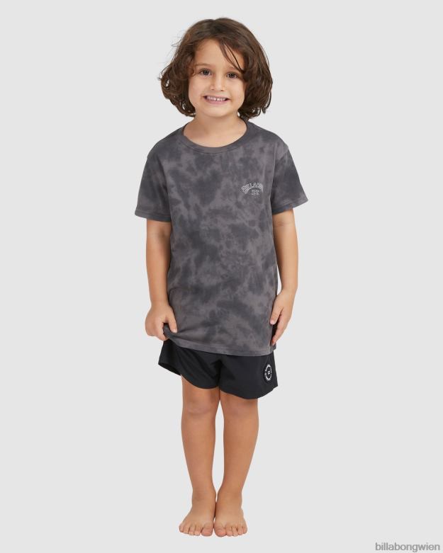 Billabong Clothing 00V681122 | Billabong (2-7) Groms Arch Batik-Kurzarm-T-Shirt Schwarz Jungs