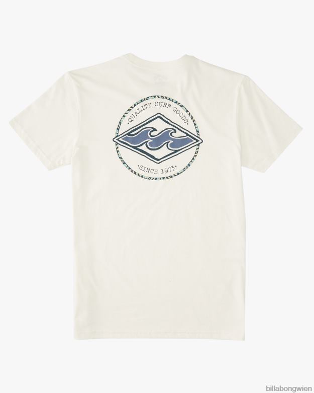 Billabong Clothing 00V68929 | Billabong Rotor Diamond Kurzarm-T-Shirt cremefarben Jungs