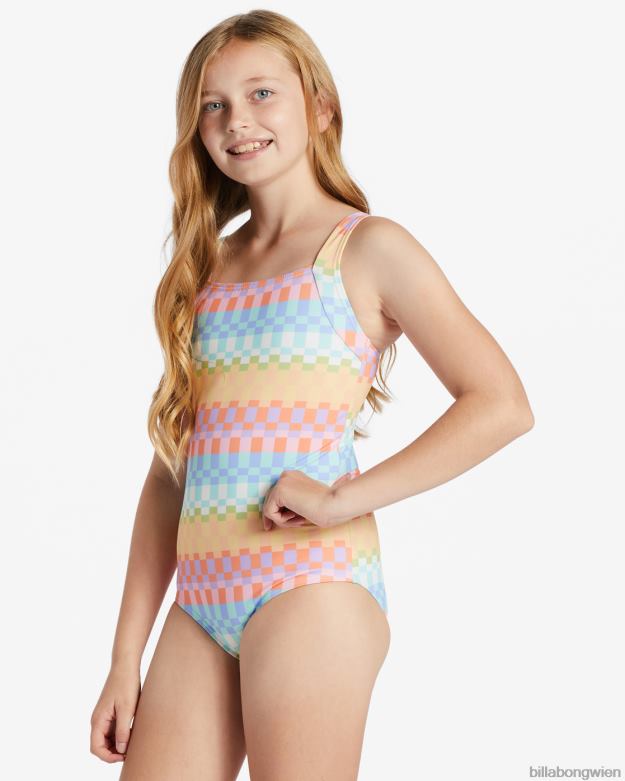 Billabong Clothing 00V682648 | Billabong Einteiliger Badeanzug mit Paradise-Karomuster multi Mädchen