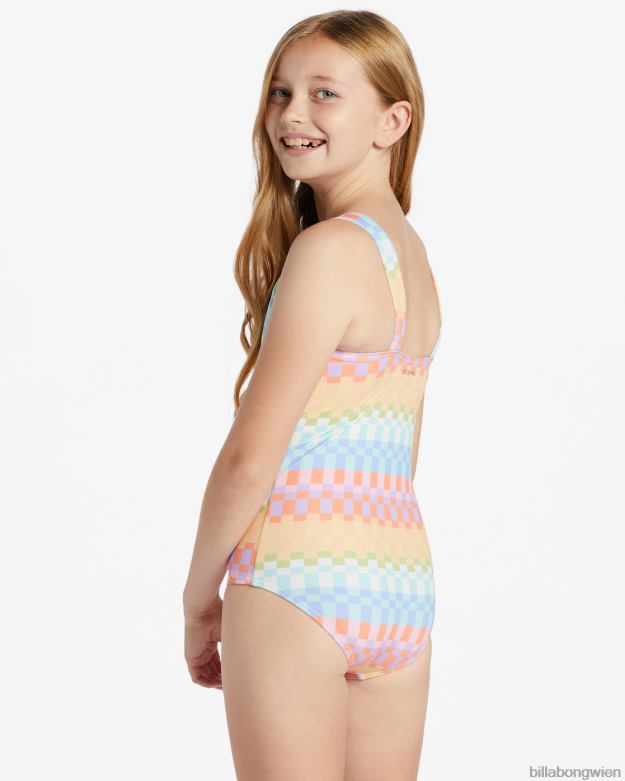 Billabong Clothing 00V682648 | Billabong Einteiliger Badeanzug mit Paradise-Karomuster multi Mädchen
