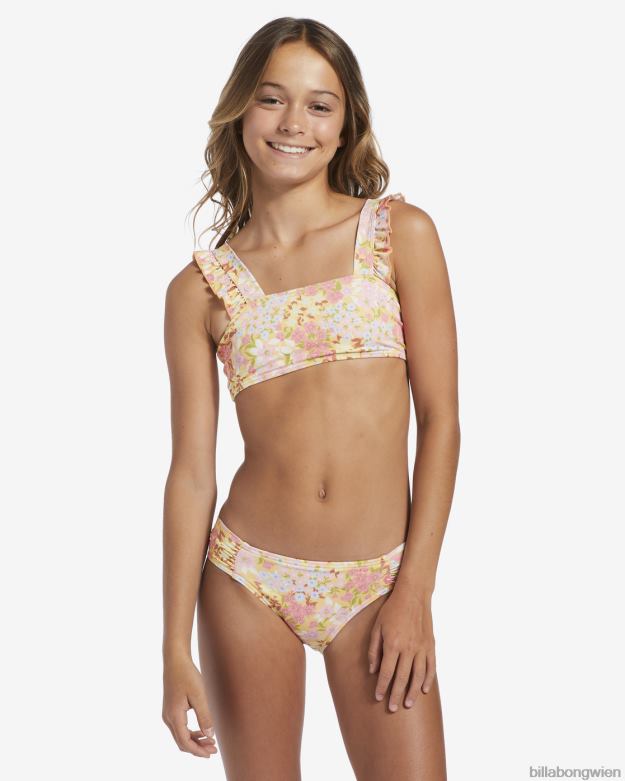 Billabong Clothing 00V682709 | Billabong Zweiteiliges Badeset mit Tanktop „Spring Daydream“ für 4–16 Jahre goldener Pfirsich Mädchen