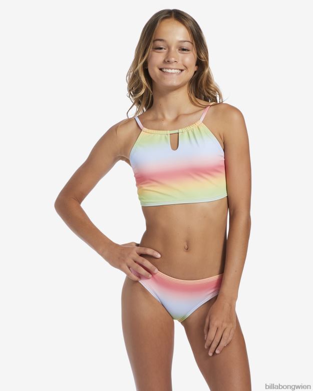 Billabong Clothing 00V682715 | Billabong 4-16 rad Regenbogen-Badeset mit hohem Halsausschnitt multi Mädchen