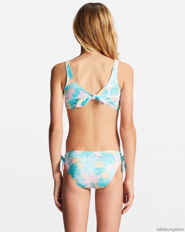 Billabong Clothing 00V682724 | Billabong Zweiteiliges Badeset mit Tanktop für Kinder von 4 bis 16 Jahren helle Lagune Mädchen