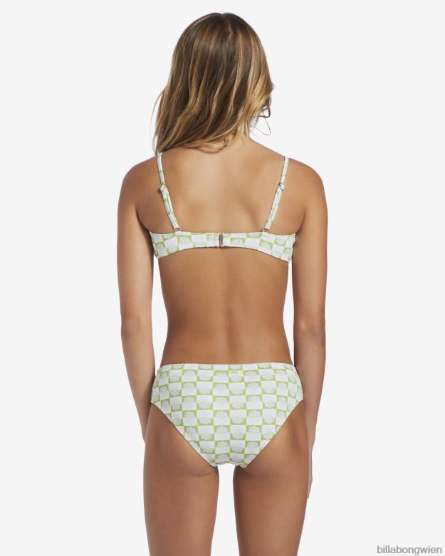 Billabong Clothing 00V682726 | Billabong 4–16 Daze All Day gerafftes, zweiteiliges Badeset Mooswiese Mädchen