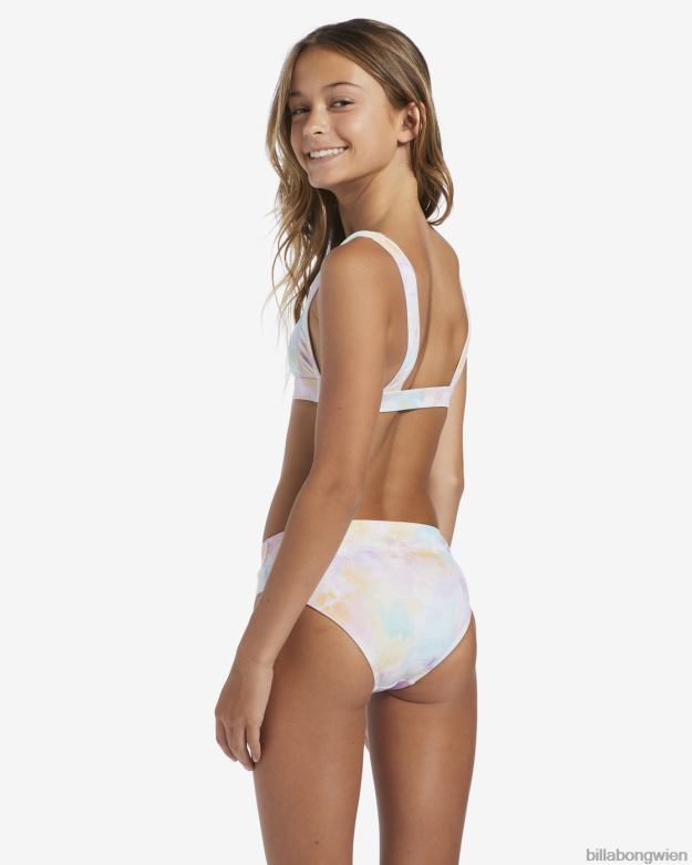 Billabong Clothing 00V682730 | Billabong 4–16 Zeit für zweiteiliges Badeset mit Batik-Tanktop multi Mädchen