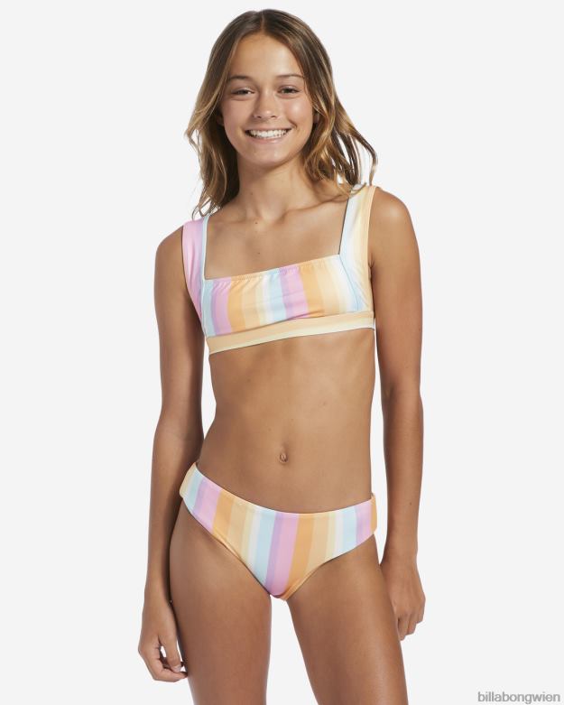 Billabong Clothing 00V682738 | Billabong 4-16 auf der positiven Seite, zweiteiliges Schwimmset mit Wende-Tanktop multi Mädchen