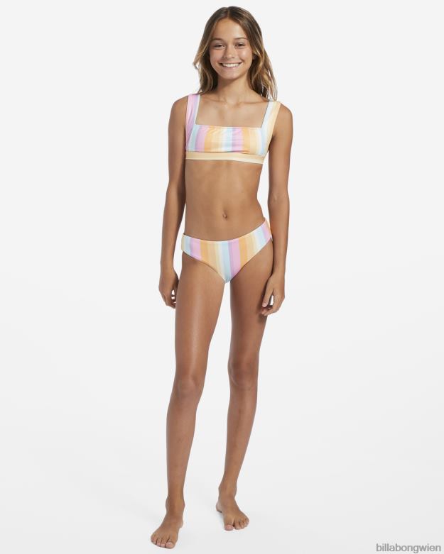 Billabong Clothing 00V682738 | Billabong 4-16 auf der positiven Seite, zweiteiliges Schwimmset mit Wende-Tanktop multi Mädchen