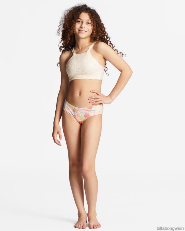 Billabong Clothing 00V682777 | Billabong 4-16 Sunbeams Forever, zweiteiliges Badeset mit hohem Halsausschnitt multi Mädchen