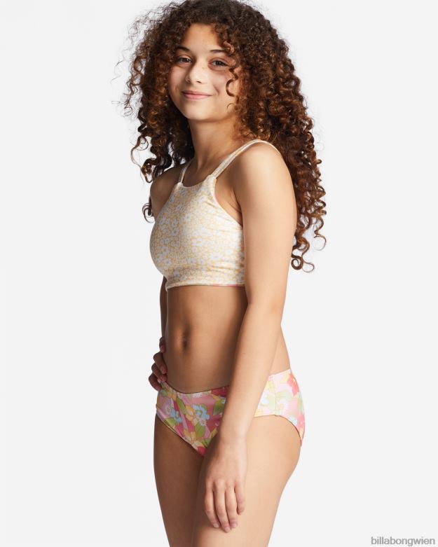 Billabong Clothing 00V682777 | Billabong 4-16 Sunbeams Forever, zweiteiliges Badeset mit hohem Halsausschnitt multi Mädchen