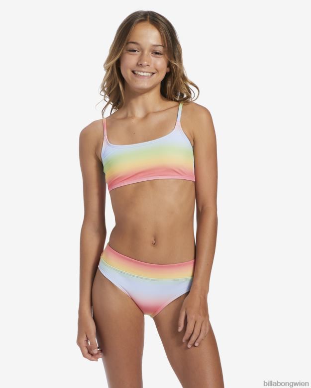 Billabong Clothing 00V682801 | Billabong 4-16 Rad Regenbogen-Crop-zweiteiliges Badeset multi Mädchen