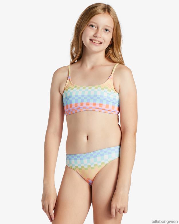 Billabong Clothing 00V682649 | Billabong Zweiteiliges Trilet-Bikini-Set mit Paradise-Karomuster multi Mädchen