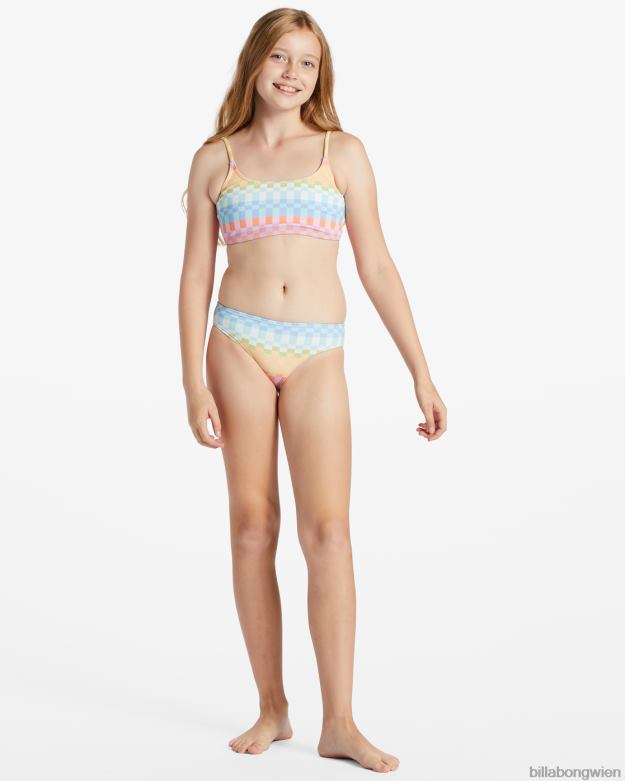 Billabong Clothing 00V682649 | Billabong Zweiteiliges Trilet-Bikini-Set mit Paradise-Karomuster multi Mädchen