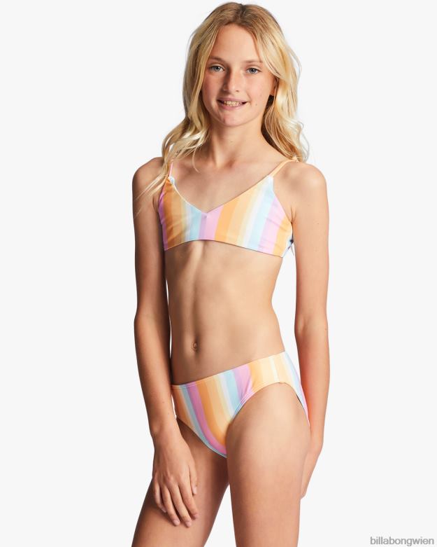 Billabong Clothing 00V682720 | Billabong 4–16 auf der positiven Seite, wendbares, zweiteiliges Trilette-Bikini-Set multi Mädchen
