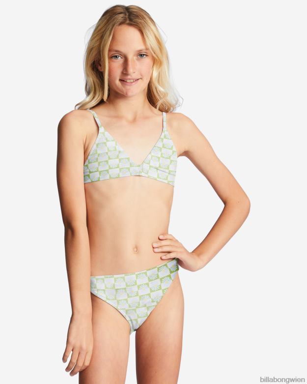 Billabong Clothing 00V682740 | Billabong 4–16 Daze All Day Triangel-Zweiteiler-Bikini-Set Mooswiese Mädchen