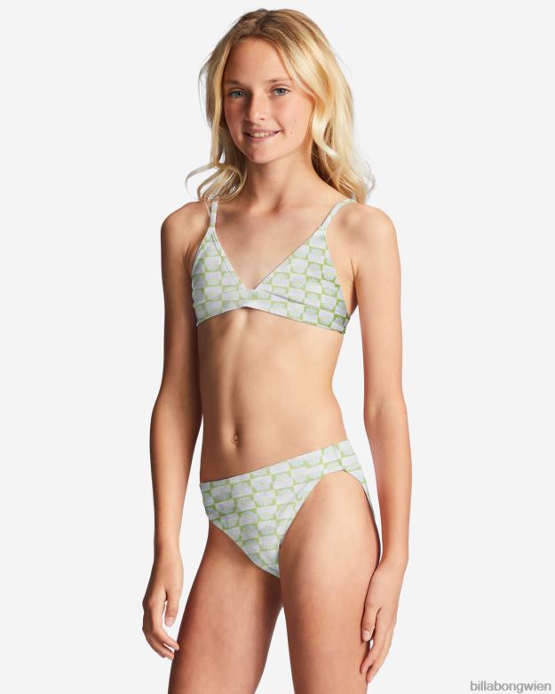 Billabong Clothing 00V682740 | Billabong 4–16 Daze All Day Triangel-Zweiteiler-Bikini-Set Mooswiese Mädchen