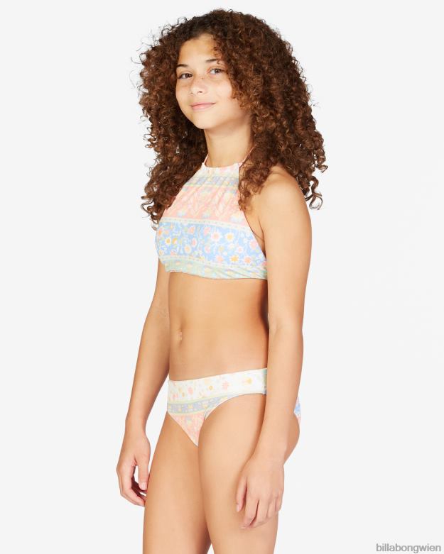 Billabong Clothing 00V682742 | Billabong Mini Mystic High Neck Wende-Bikini-Set multi Mädchen