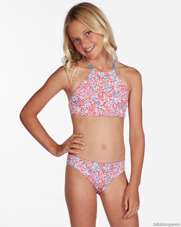 Billabong Clothing 00V682771 | Billabong Bereit für Spaß, wendbares Bikini-Set mit hohem Halsausschnitt multi Mädchen