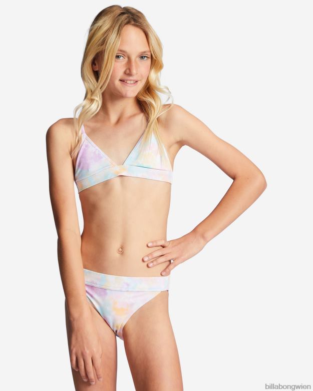 Billabong Clothing 00V682773 | Billabong 4-16 Zeit für zweiteiliges Batik-Triangel-Bikini-Set multi Mädchen