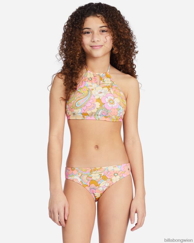 Billabong Clothing 00V682779 | Billabong Ist sie nicht ein wunderschönes Bikini-Set mit hohem Ausschnitt multi Mädchen