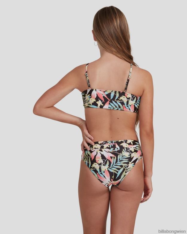 Billabong Clothing 00V682794 | Billabong Love Palms Bandeau-Bikini-Set Schwarz Mädchen