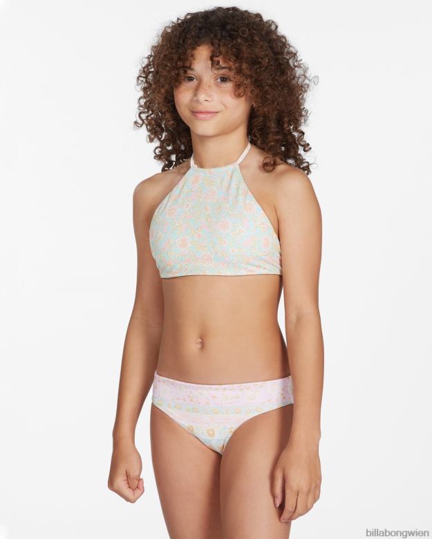 Billabong Clothing 00V682797 | Billabong Layered with Love, wendbares Bikini-Set mit hohem Ausschnitt multi Mädchen