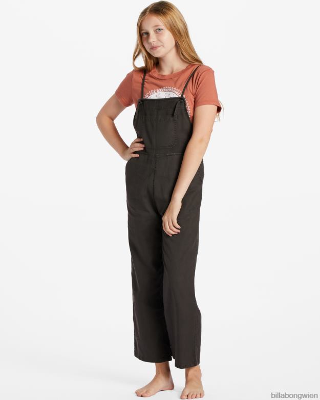 Billabong Clothing 00V682602 | Billabong Wild Lengths Jr. Overall aus schwarz Mädchen