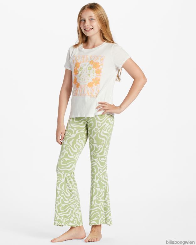 Billabong Clothing 00V682621 | Billabong Sag mir eine ausgestellte Hose mit elastischem Bund Weide Mädchen