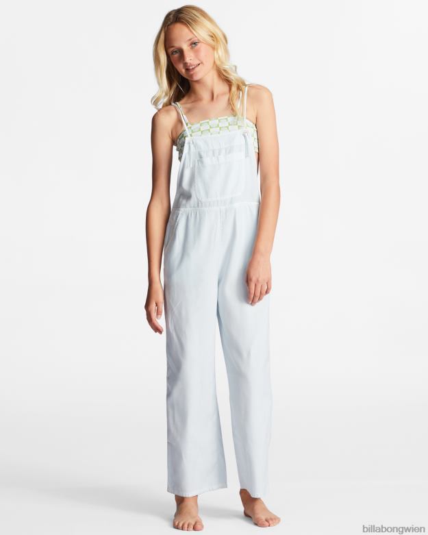 Billabong Clothing 00V682678 | Billabong Wild Lengths Jr. Overall helles Chambray Mädchen