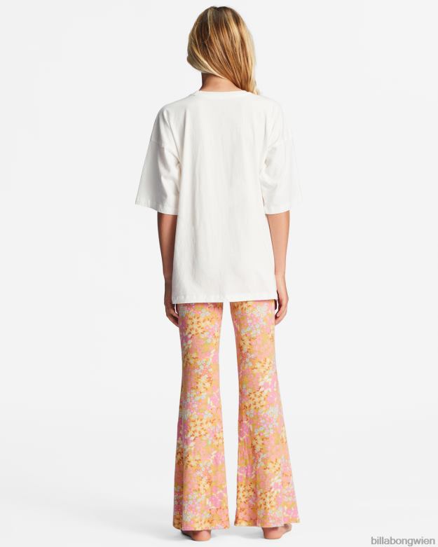 Billabong Clothing 00V682711 | Billabong Erzähl mir von gemütlichen, hoch taillierten Schlaghosen zartes Rosa Mädchen