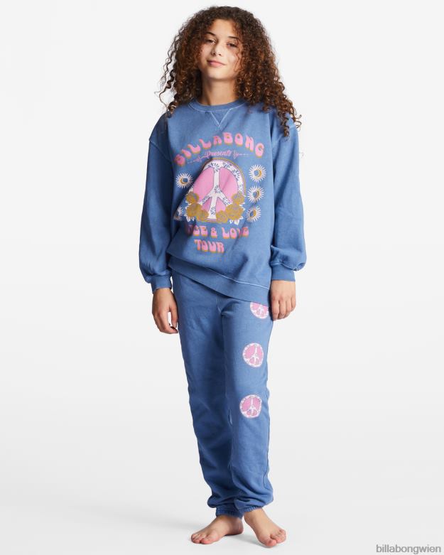 Billabong Clothing 00V682792 | Billabong Wellen schlagende Jogginghose mit hohem Bund mittlerer Jahrgang Mädchen