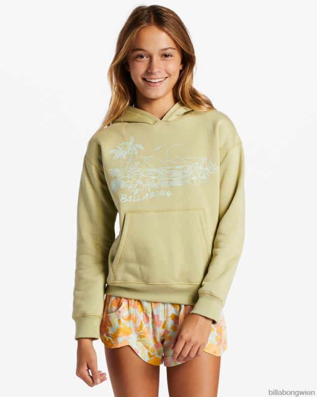 Billabong Clothing 00V682643 | Billabong Aloha Göttin Kapuzenpullover Weide Mädchen