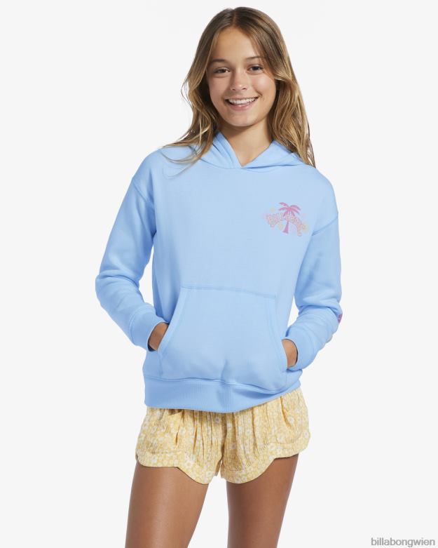 Billabong Clothing 00V682713 | Billabong 4-16 fröhliches kleines Ding Kapuzenpullover Singvogel blau Mädchen