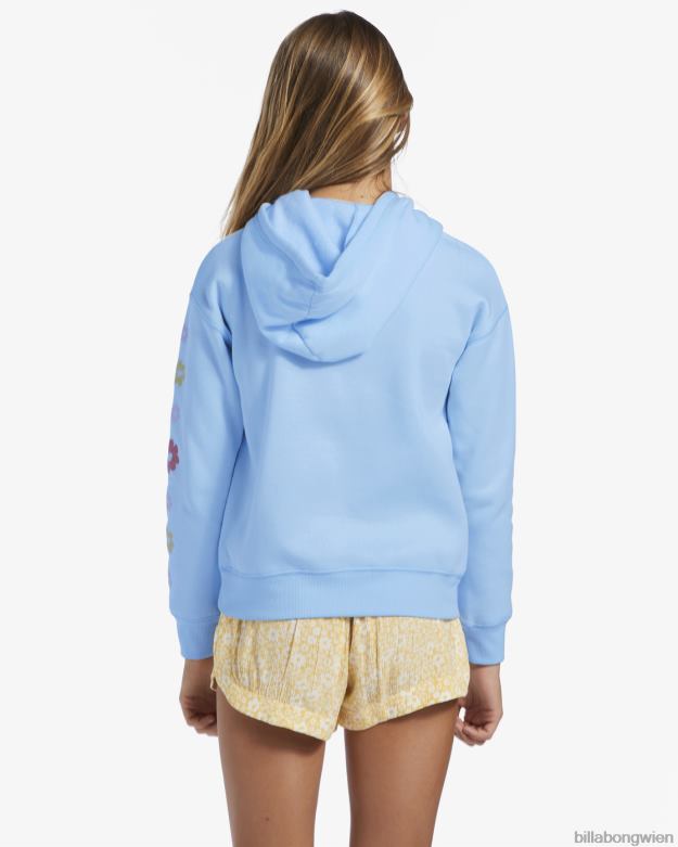 Billabong Clothing 00V682713 | Billabong 4-16 fröhliches kleines Ding Kapuzenpullover Singvogel blau Mädchen