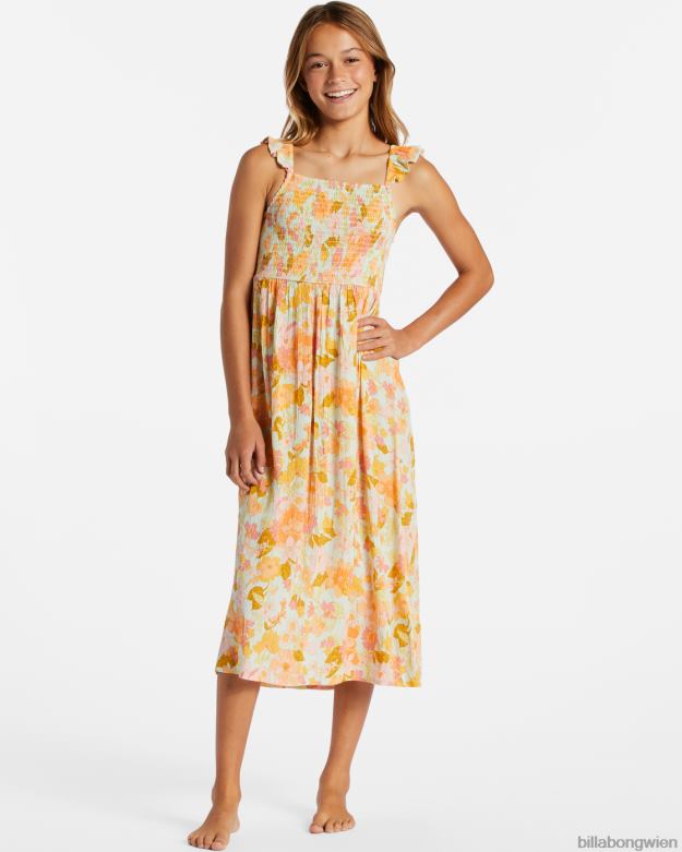 Billabong Clothing 00V682611 | Billabong Viel Spaß beim Midikleid Meeresspray Mädchen