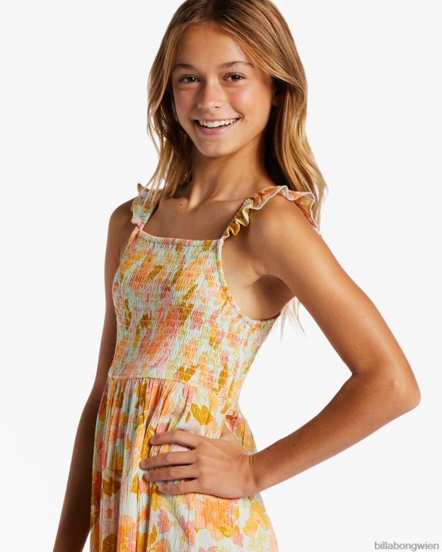 Billabong Clothing 00V682611 | Billabong Viel Spaß beim Midikleid Meeresspray Mädchen