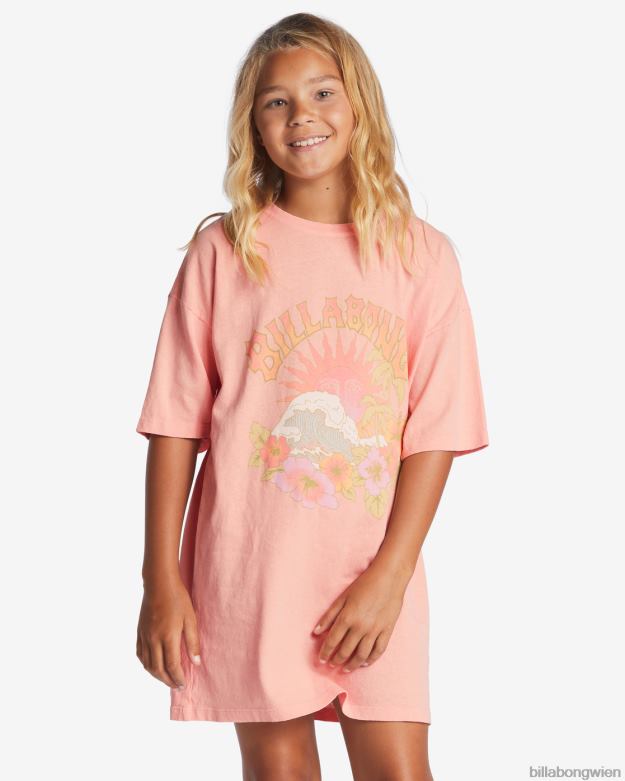 Billabong Clothing 00V682616 | Billabong T-Shirt-Kleid für echte Jungen (4–16). weich und pfirsichfarben Mädchen