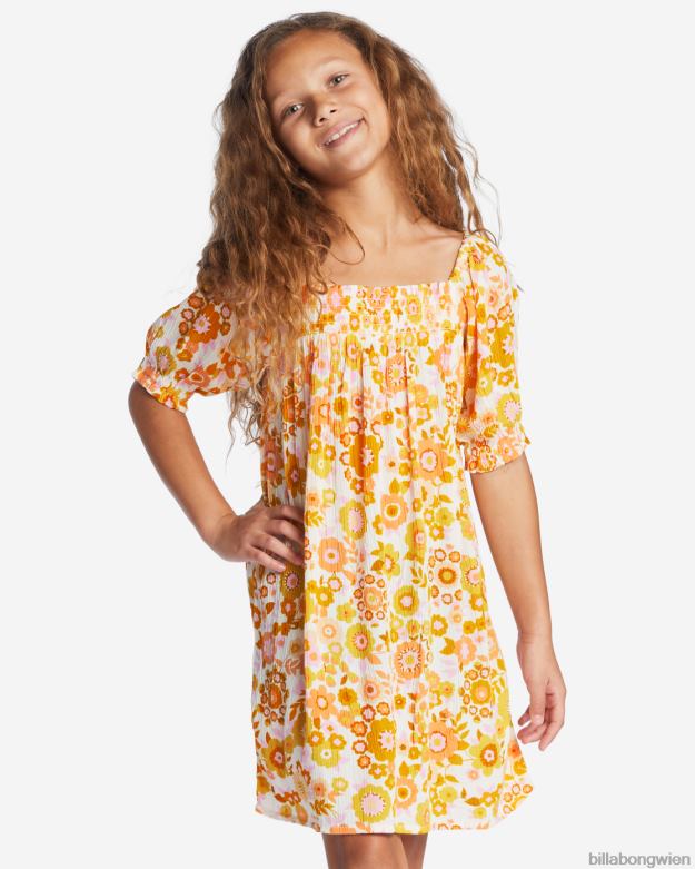Billabong Clothing 00V682652 | Billabong Feelin süßes Babydoll-Kleid Orangenschale Mädchen