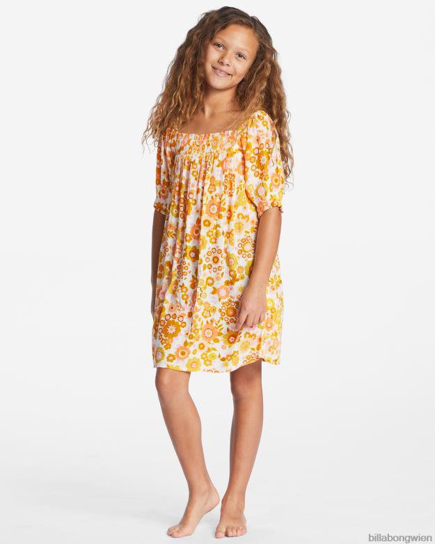 Billabong Clothing 00V682652 | Billabong Feelin süßes Babydoll-Kleid Orangenschale Mädchen