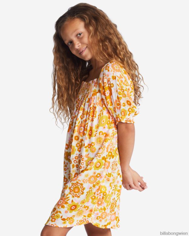 Billabong Clothing 00V682652 | Billabong Feelin süßes Babydoll-Kleid Orangenschale Mädchen