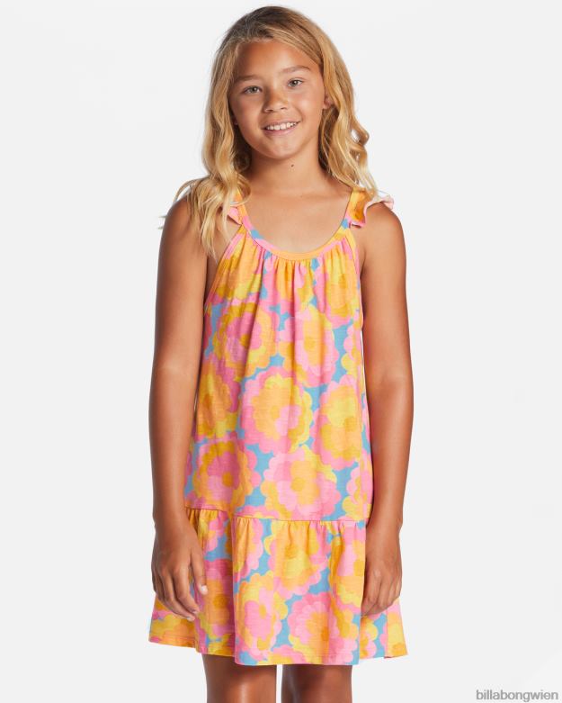Billabong Clothing 00V682661 | Billabong Sandburgen-Trägerkleid Sommerhimmel Mädchen