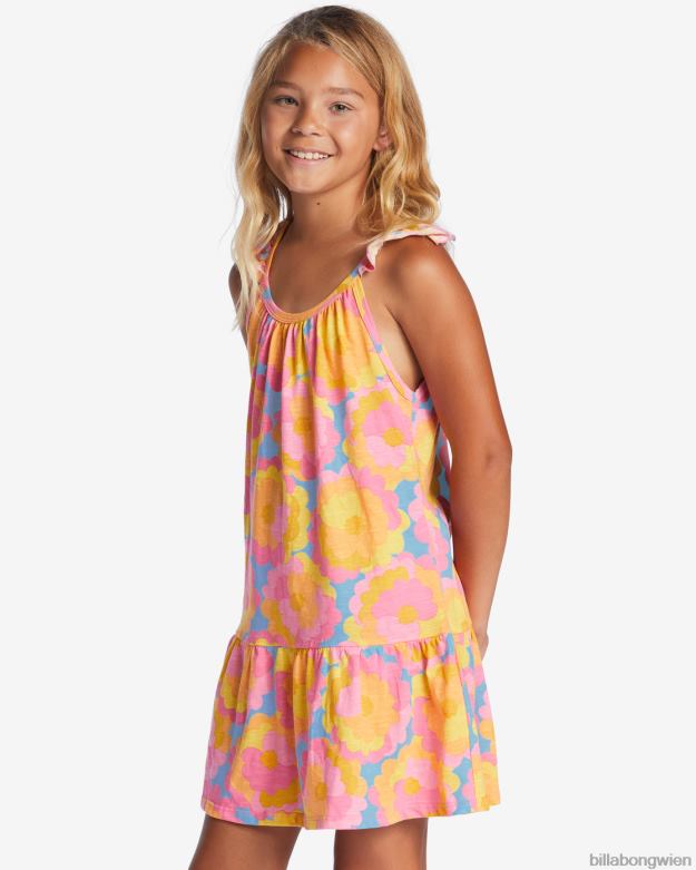 Billabong Clothing 00V682661 | Billabong Sandburgen-Trägerkleid Sommerhimmel Mädchen